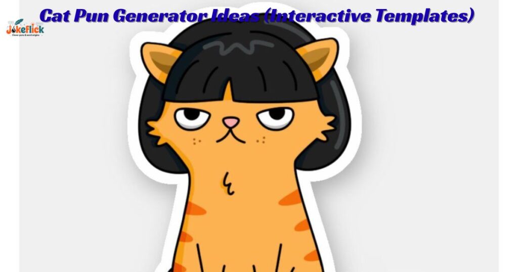 Cat Pun Generator Ideas (Interactive Templates)