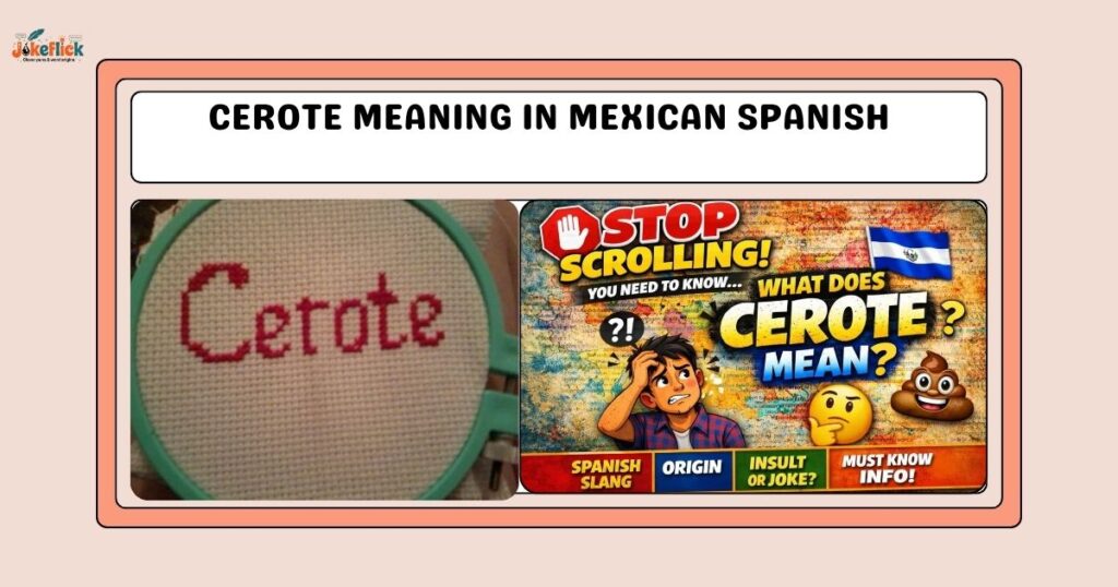 Cerote Meaning in Mexican Spanish