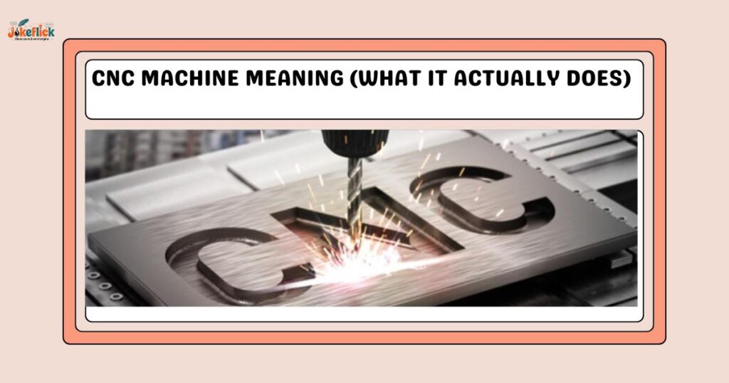 CNC Machine Meaning (What It Actually Does)