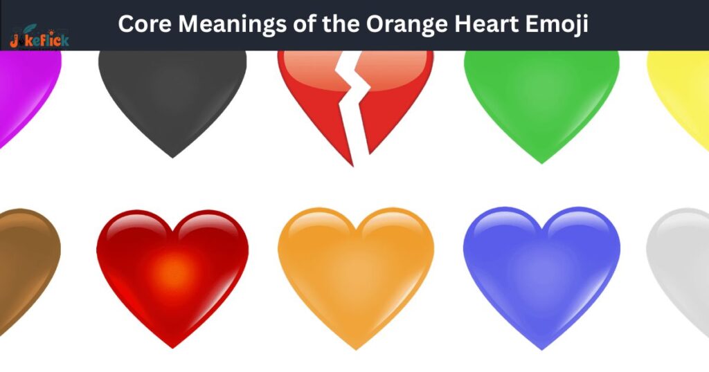 Core Meanings of the Orange Heart Emoji