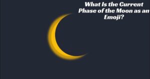 current phase of the moon as an emoji