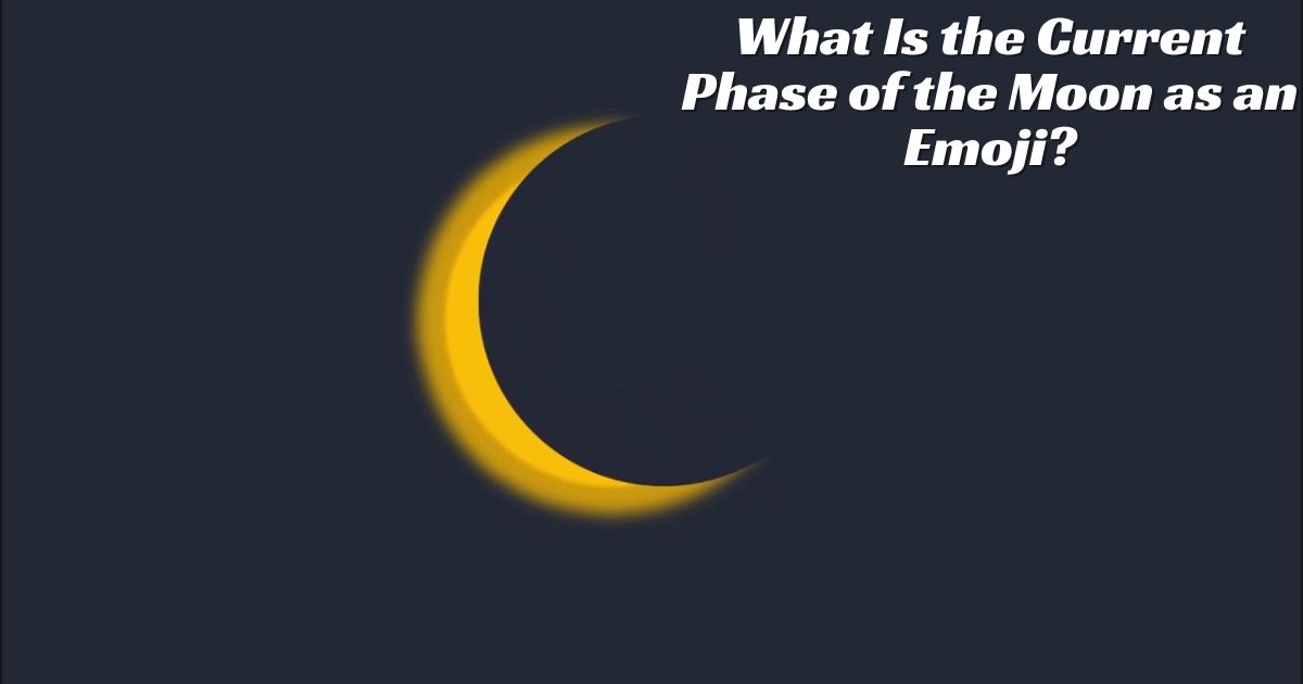 current phase of the moon as an emoji