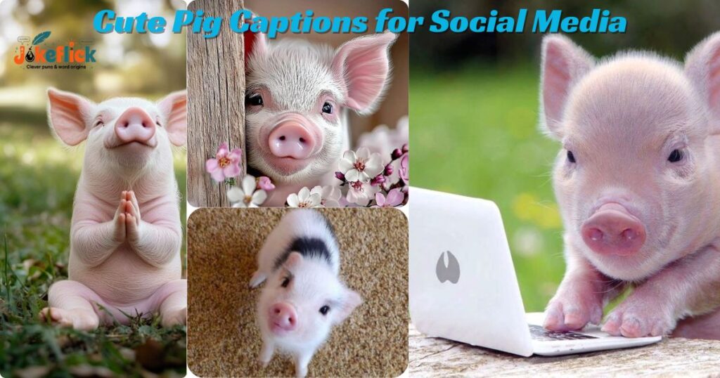 Cute Pig Captions for Social Media