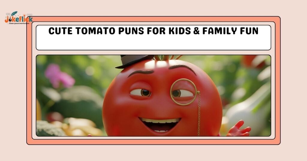 Cute Tomato Puns for Kids & Family Fun