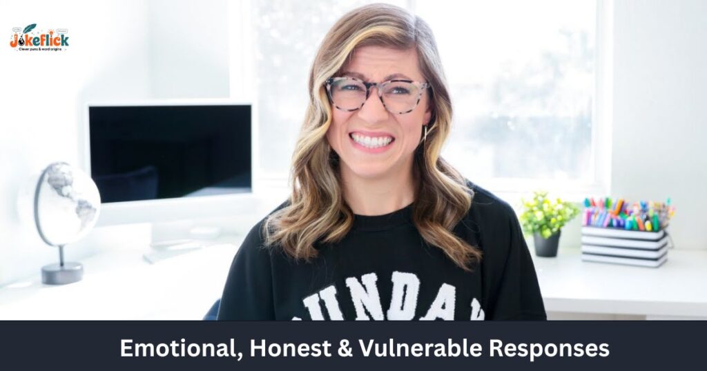 Emotional, Honest & Vulnerable Responses