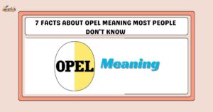 Opel meaning