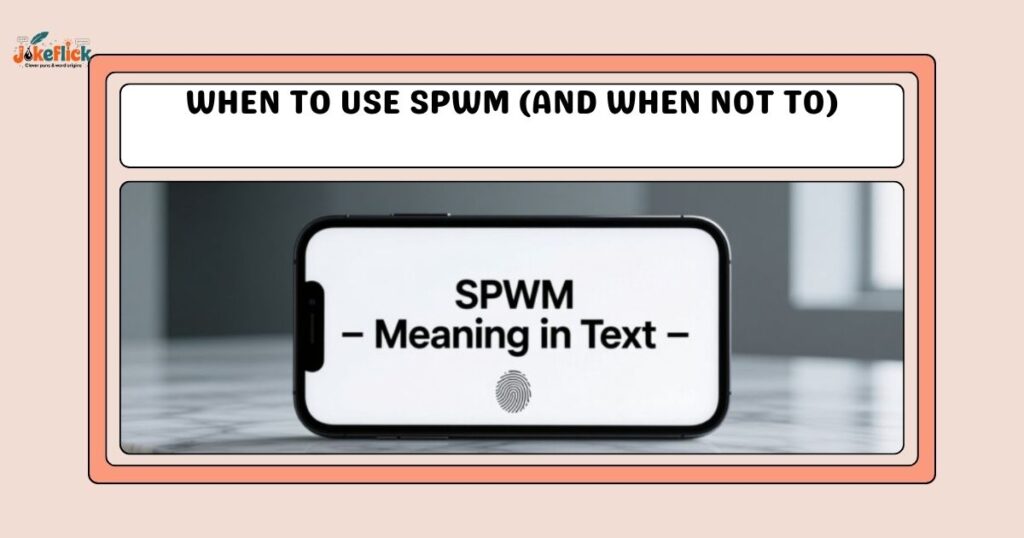 When to Use SPWM (And When NOT To)