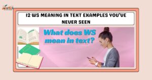 WS Meaning in Text