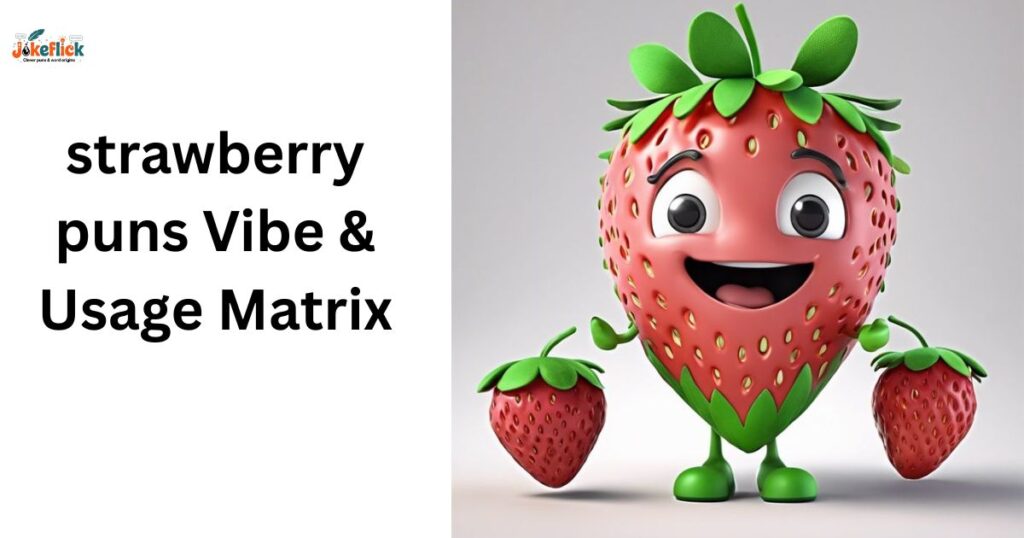 strawberry puns Vibe & Usage Matrix
