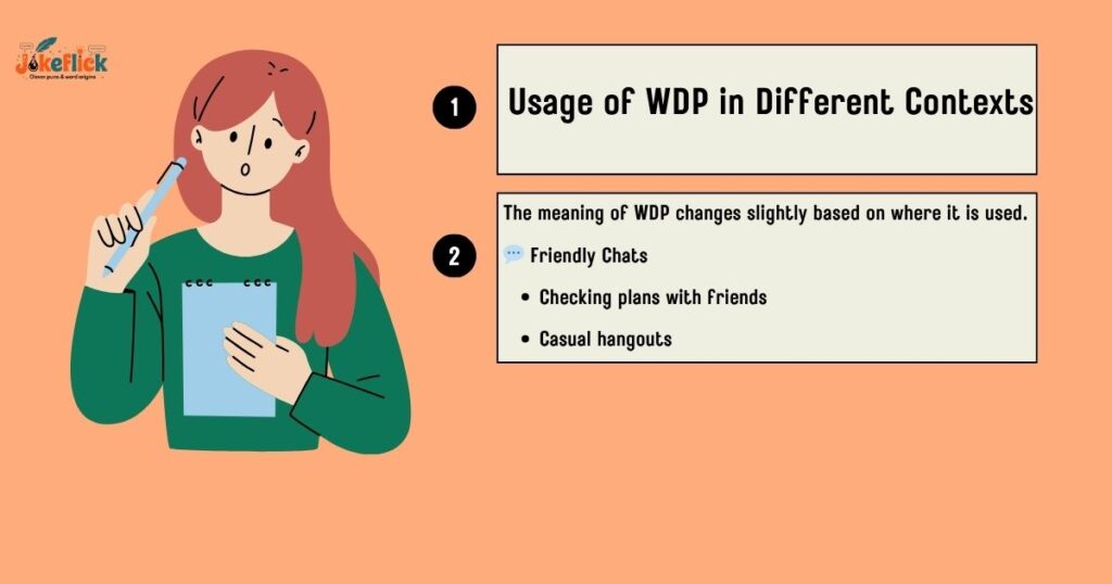 Usage of WDP in Different Contexts
